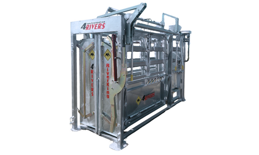 Afoordable Galvanized Steel Cattle Squeeze chute Heavy duty for longhorns to calves